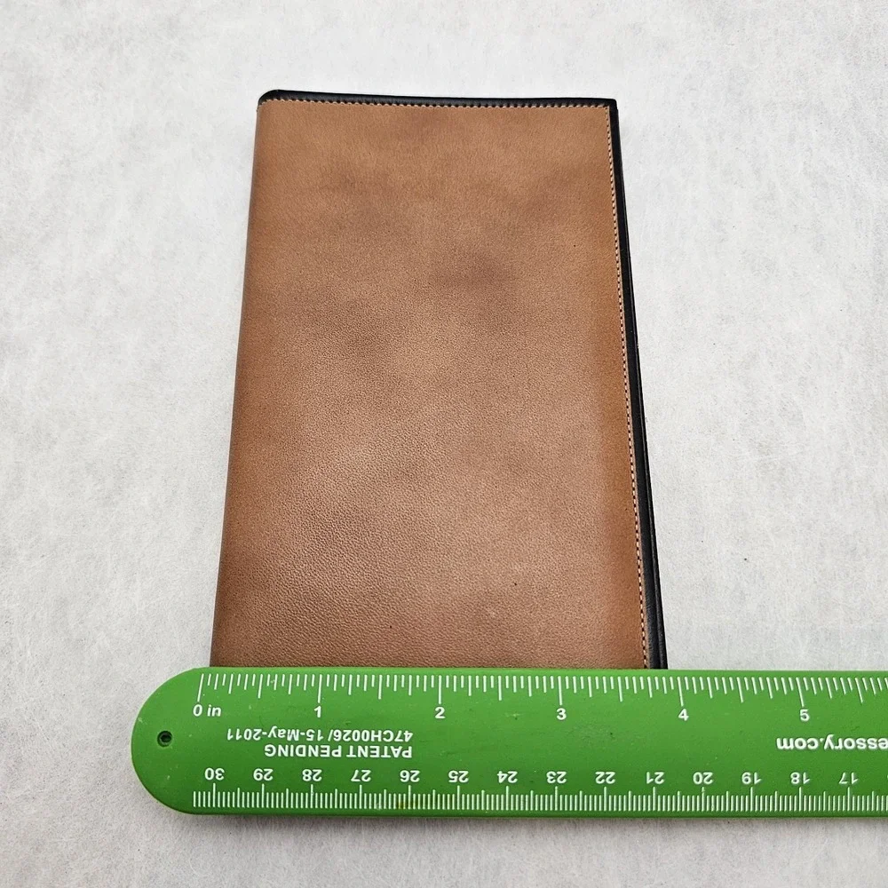 EUC VTG Swank Palomino Steerhide Chest Pocket Wallet / Travel Document Holder